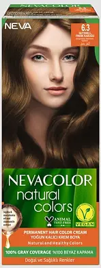 Nevacolor Natural Colors стойкая крем краска для волос 6.3 скорлупа лесного ореха