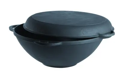 FORESTER Казан чугунный с крышкой-сковородой 9л (1) 