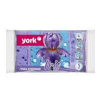 York губки для посуды ирис крупнопористые 5 шт