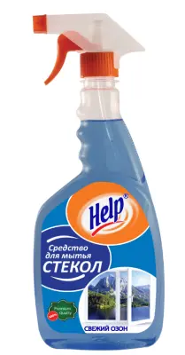 Help средство для мытья стёкол свежий озон с курком 0,75 л 