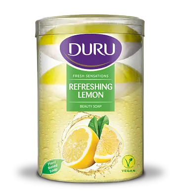 Duru fresh sensations туалетное мыло бодрящий лимон 4*100 гр