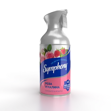 Symphony освежитель воздуха роза и малина 250 мл с триггером