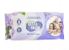 Ultra Fresh влажные салфетки для всей семьи 60 шт