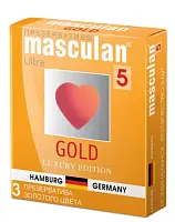 Masculan презервативы 5 Ultra №3 утонченный латекс золотого цвета