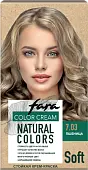 Fara стойкая крем краска для волос natural colors soft  350 пшеница 7.03