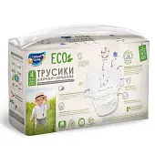 Солнце и луна eco трусики одноразовые для детей 4/L 9-14 кг 43 шт