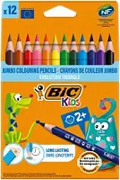 BIC цветные карандаши эволюшн траэнгл 12 цветов