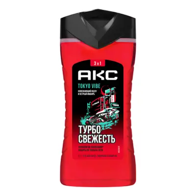 Акс гель для душа шампунь парфюмированный 250 мл 