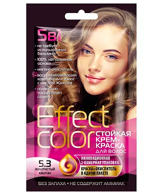 Effect С краска для волос тон 5.3 золотистый каштан