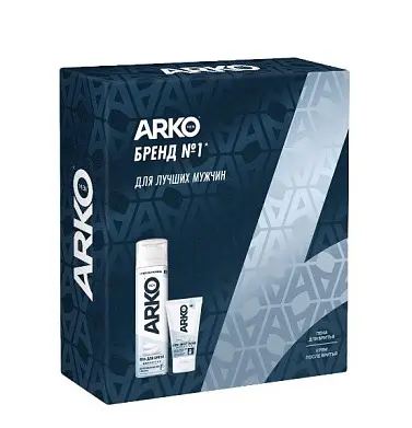 Arko men подарочный набор пена sensitive 200 мл + крем пбр sensitive 50 мл