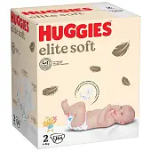 Huggies Soft подгузники для новорожденных 4-6 кг 2 размер 164 шт