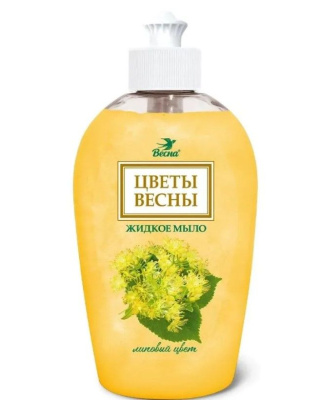 Цветы весны жидкое мыло липовый цвет 500 г 
