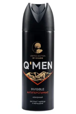Q'men антиперспирант мужской невидимый с экстрактом чабреца и женьшеня, 200 мл 