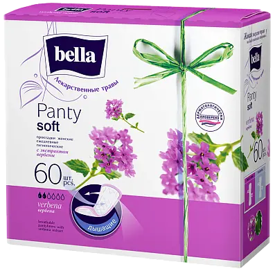 BELLA Прокладки ежедневные с экстрактом вербены 60шт