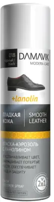 DАМАІК краска аэрозоль для гладкой кожи черный 250мл 