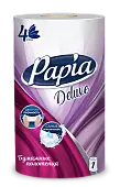 Papia deluxe бумажные полотенца белые четырёхслойные 1 шт