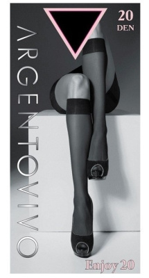 Argentovivo гольфы enjoy 20 72/6 упак по 2 пары nero 