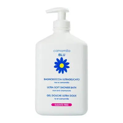 Camomilla Blu гель для душа с рисом и ромашкой для взрослых и детей 0+ ultra soft and 500 мл 