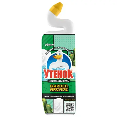 Туалетный Утенок чистящее средство для унитаза цветочный 800 мл 