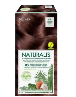 Naturalis стойкая крем краска для волос 4.4 кофейный каштан 