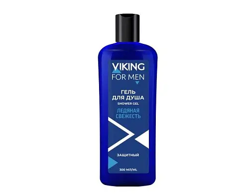 Viking гель для душа защитный blue ice ледяная свежесть 300 мл