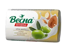 ВЕСНА ассорти туалетное мыло олива и миндальное молочко 90г