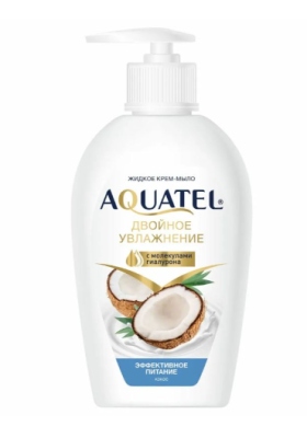 ВЕСНА Aquatel Крем-мыло жидкое кокосовое молочко, 280 г 