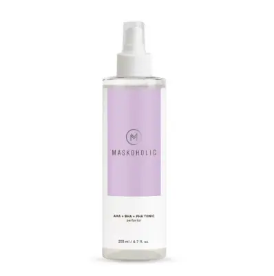 Maskoholic тоник с aha bha pha кислотами для сияния кожи 200 мл 