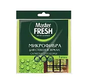 Master FRESH микрофибра салфетка для стекол и зеркал 1 шт 30*30 см