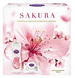 Duru hydro pure подарочный набор гель для душа sakura 450 мл + мыло sakura 106 г