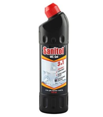 Sanitol wc гель для чистки туалета 3 в 1 750 мл 
