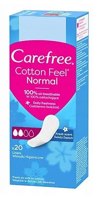 Carefree салфетки ароматом свежести 20 шт стикер