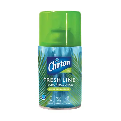 Chirton Fresh Line сменный баллон для автоматического освежителя воздуха лесной водопад 250 мл