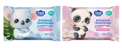 Солнце и Луна влажные полотенца очищающие детские 0+ 42 шт