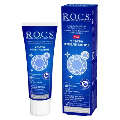 ROCS зубная паста ультра отбеливание 94 г 