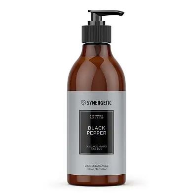 Synergetic жидкое мыло для рук black pepper черный перец 380 мл