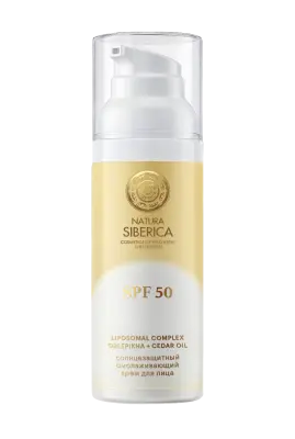 Natura Siberica Sun солнцезащитный омолаживающий крем для лица spf 50  50 мл 