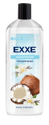 Exxe гель для душа кокос и ваниль 400 мл 