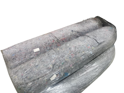 Полотно холстопрошивное 150 см, серое, 2,5 мм 200 г/м2,  50 м/рул 