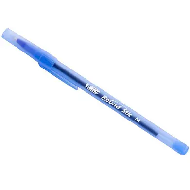 BIC Ручка Раунд Стик, средняя линия, син, (пак. 3шт)
