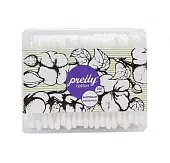 Pretty cotton ватные палочки 200 шт квадрат