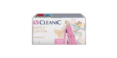 Cleanic pure cotton тампоны mini 16 шт 