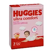 Huggies Ultra Comfort подгузники для девочек 5-9 кг 3 размер 94 шт