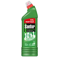 Sanfor средство для чистки и дезинфекции 10 в1 зеленое яблоко 1500 мл