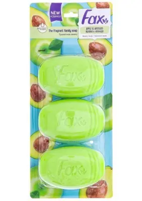 Fax туалетное мыло Яблоко & Авокадо блистер 3шт х100г 