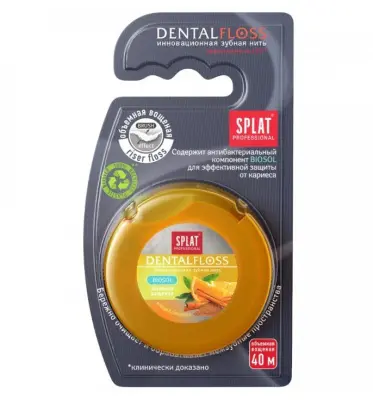 SPLAT Professional Зубная нить апельсин/корица 40м 
