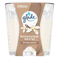 Glade ароматизированная свеча ванильные мечты 130 г