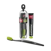 Splat дорожный набор зубная щетка splat travel средняя+зубная паста серии special черное дерево 25 г