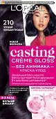 L'Oreal Paris Casting Creme Gloss краска уход для волос 210 чёрный перламутровый