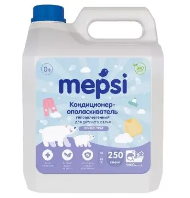 Mepsi кондиционер ополаскиватель гипоаллергенный для детского белья 5 л 